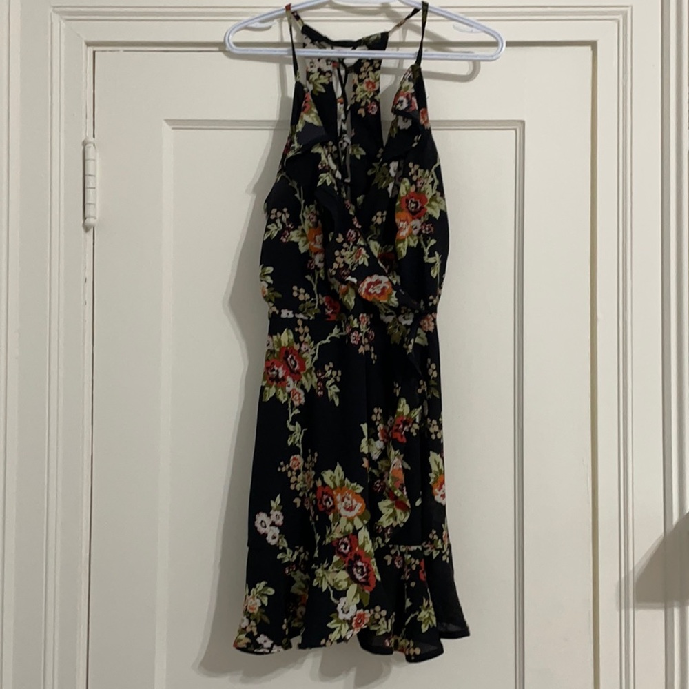 Floral Wrap-style Dress